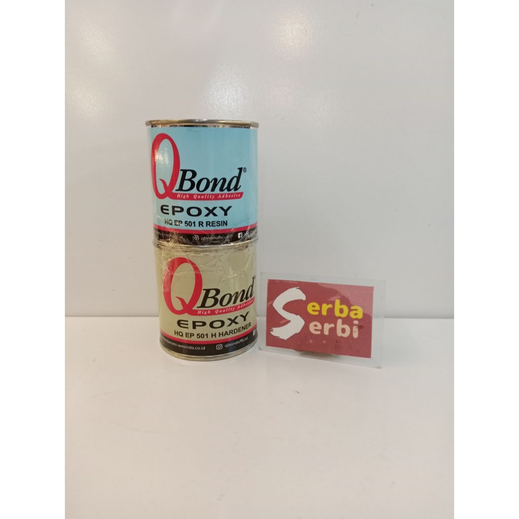 */SET 170+170GR (KECIL) QBOND RESIN HARDENER*Lem epoxy serbaguna
