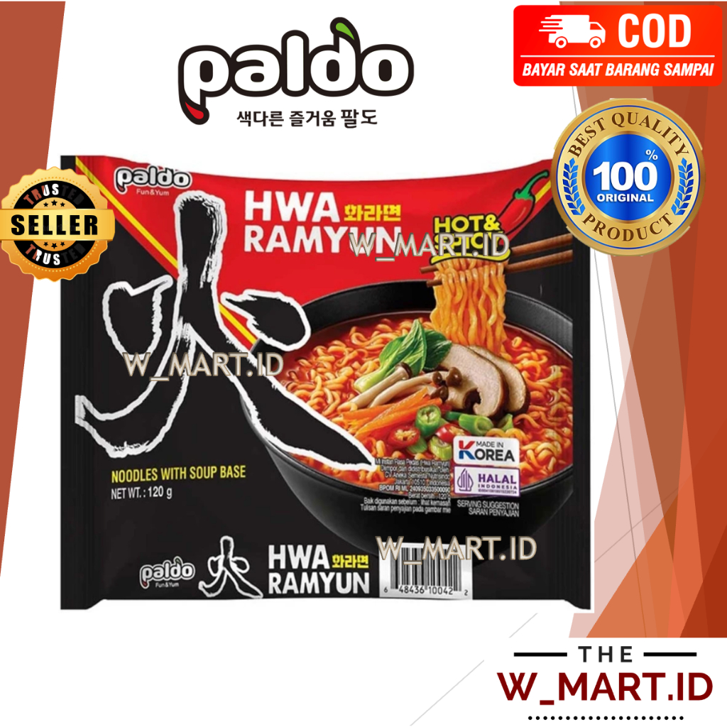 

PALDO HWA RAMYUN RAMYEON MIE INSTANT KOREA PEDAS EXTREME HALAL 120 GR