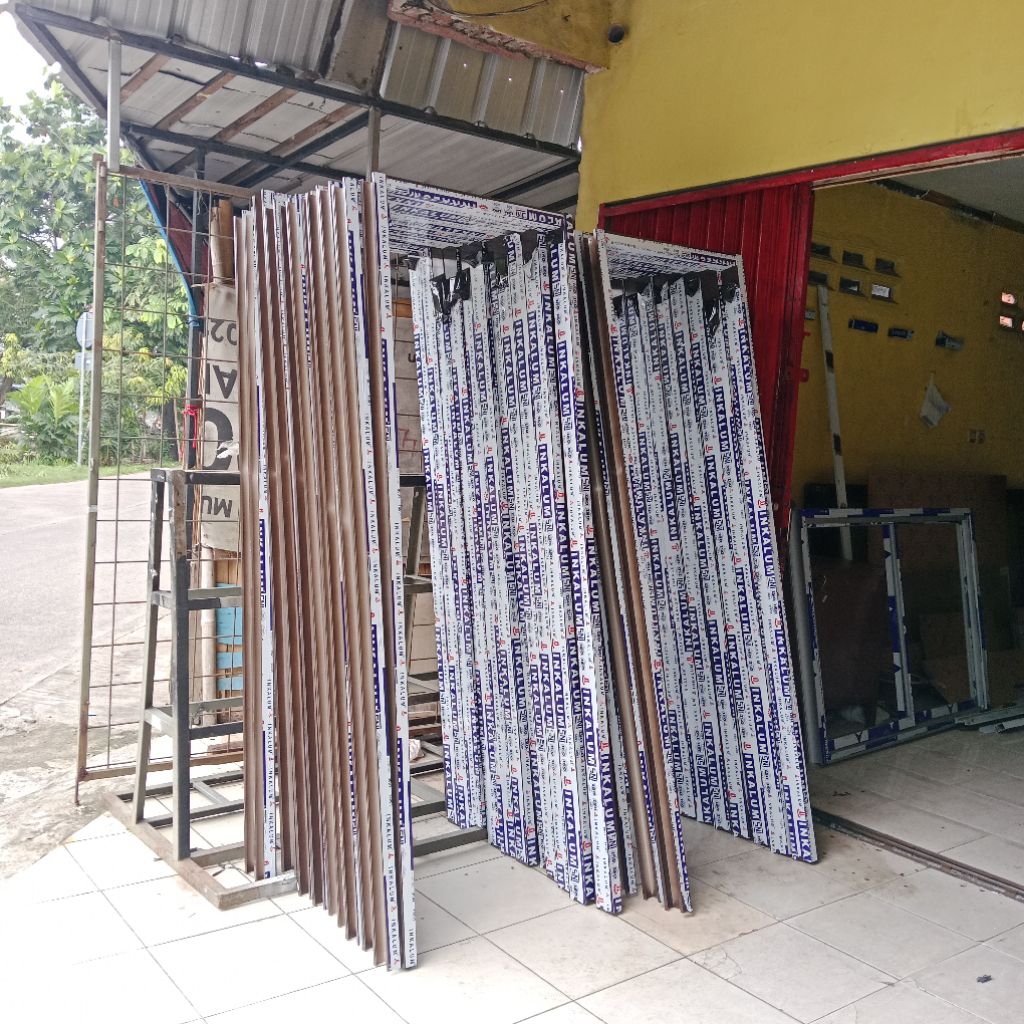 kusen aluminium inkalum 3" harga /meter