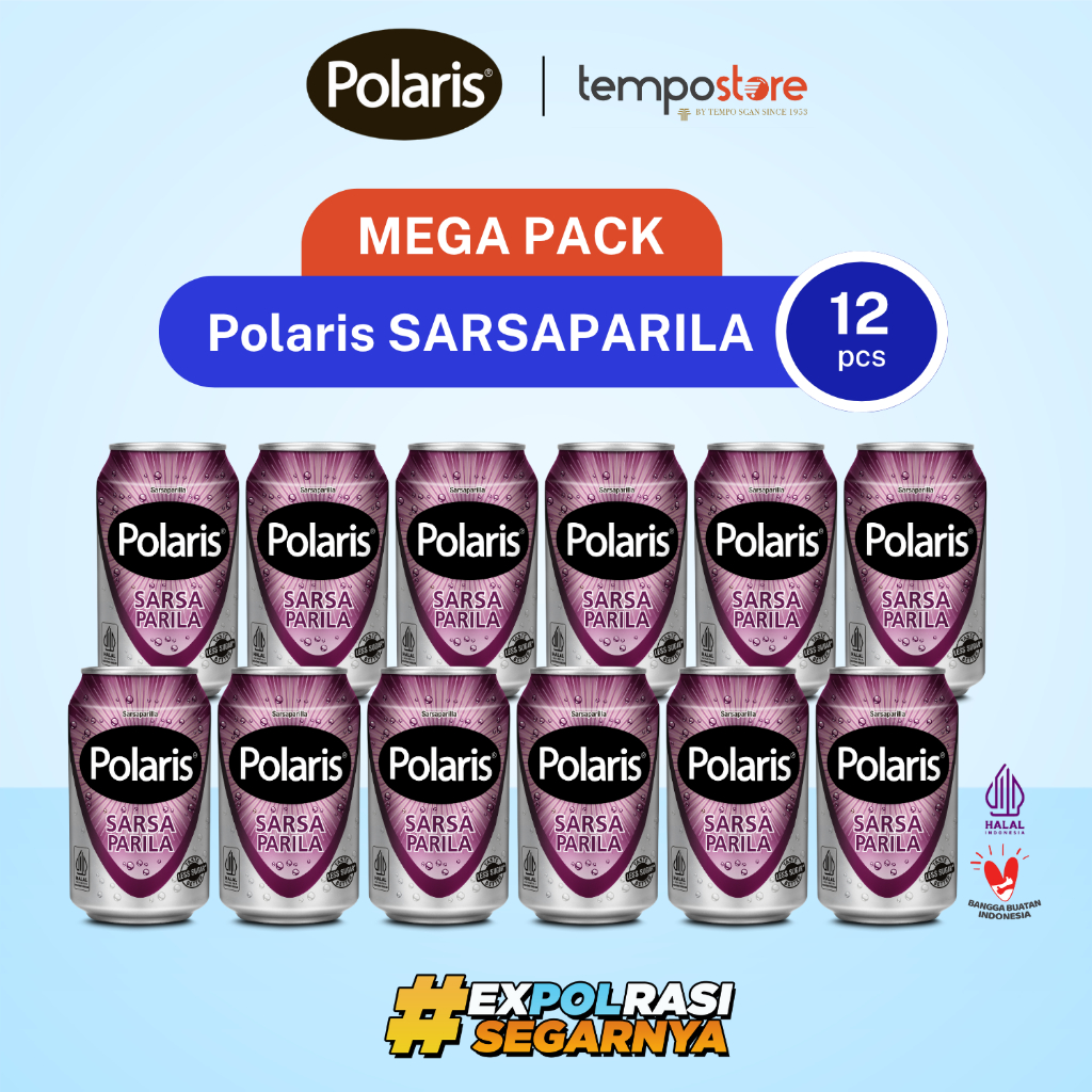 

Mega Pack Polaris Sarsaparila 330ml isi 12
