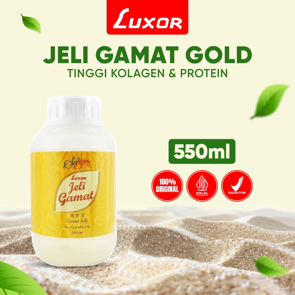 Luxor Jelly  Gamat Gold Ekstrak Gamat Emas Gold G Sea Cucumber Jeli Gamat 550 ml