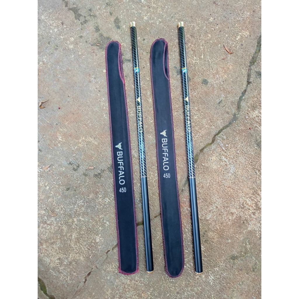 Joran Tegek Carbon Neptuna Buffalo Ruas Panjang 180 210 240 270 300 360 450