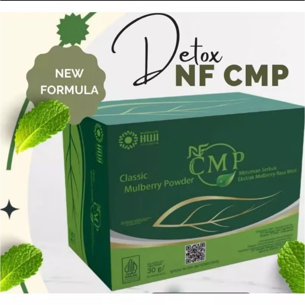 CMP HWI Original 100% Asli 30 Sachet / NF CMP Mint Ekstrak Klorofil Minuman Herbal Detoks / CMP HWI 