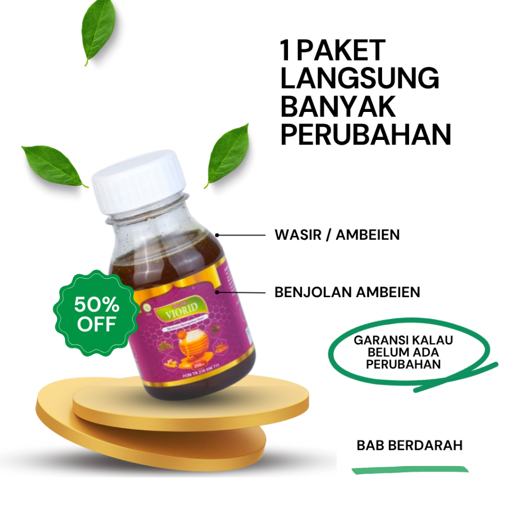 Sudah BPOM Viorid Obat Ambeien Wasir Paling Ampuh Herbal Ambeyen Luar Dalam Stadium 1 2 3 4 Cepat Or