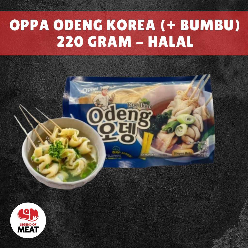 

OPPA Odeng Enak 220Gr: Kue Ikan Plus Bumbu Khas Korea HALAL OPPA Odeng Kuah dan Bumbu 220 g Halal | Eomuk Kotak | Korean Fish Cake