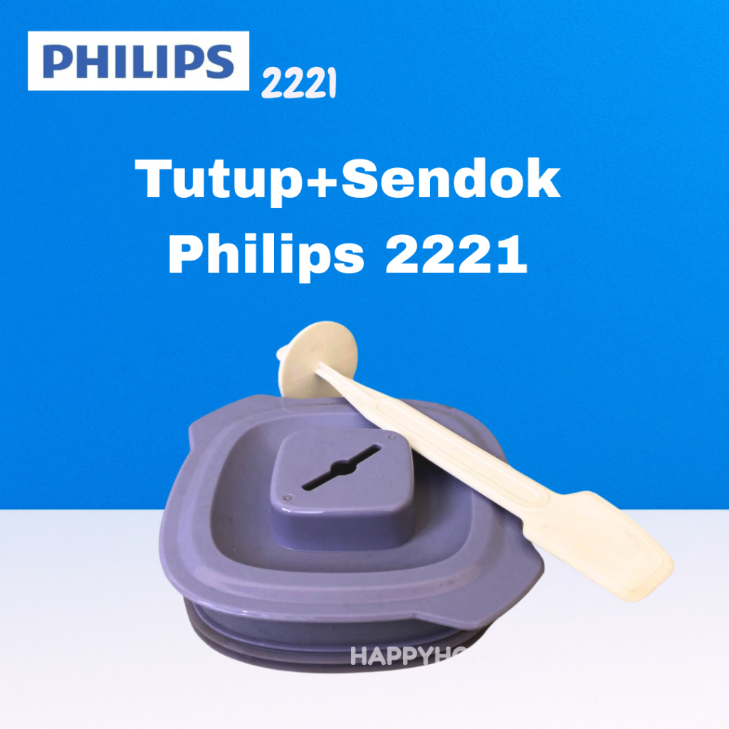 TUTUP + SENDOK BLENDER PHILIPS HR2221 / HR2222 / HR2223 – SPARE PART ORIGINAL