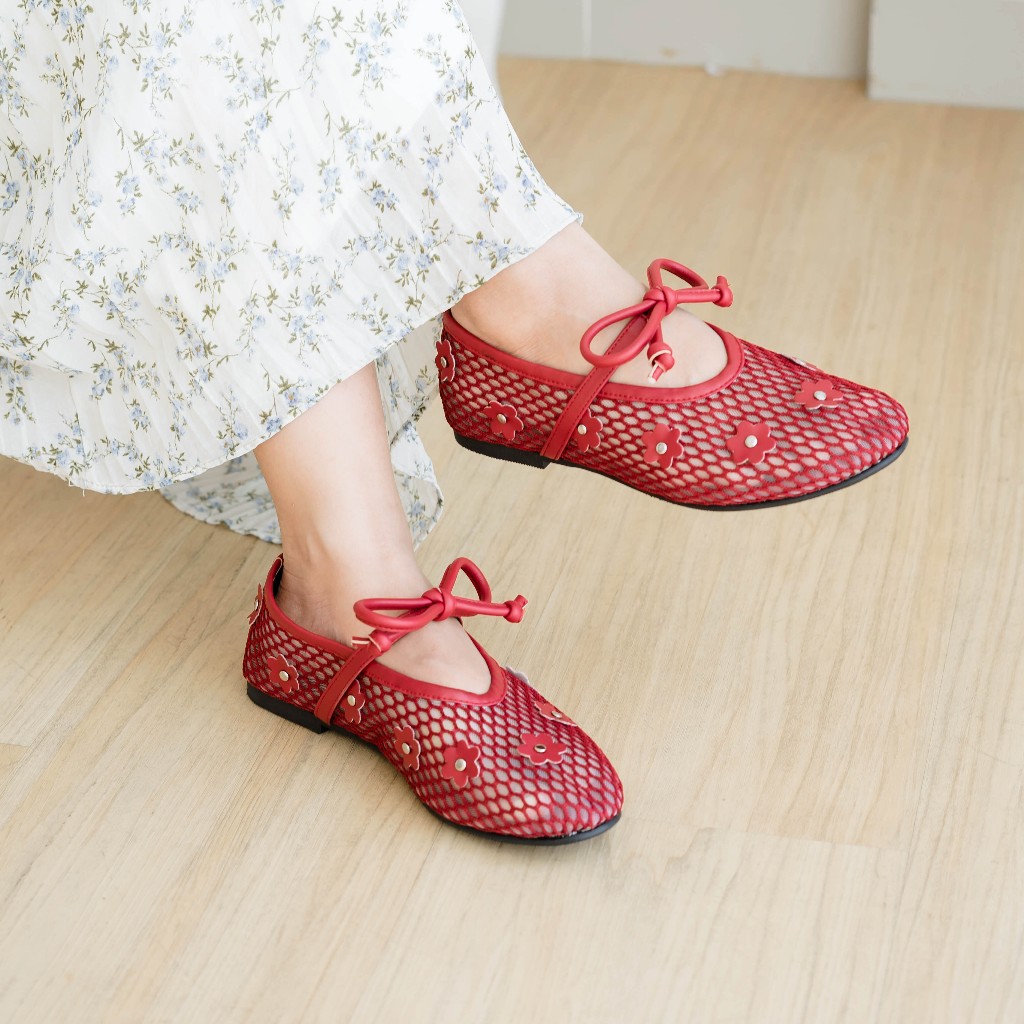 Dianable - Deena Maroon Flatshoes Sepatu Wanita