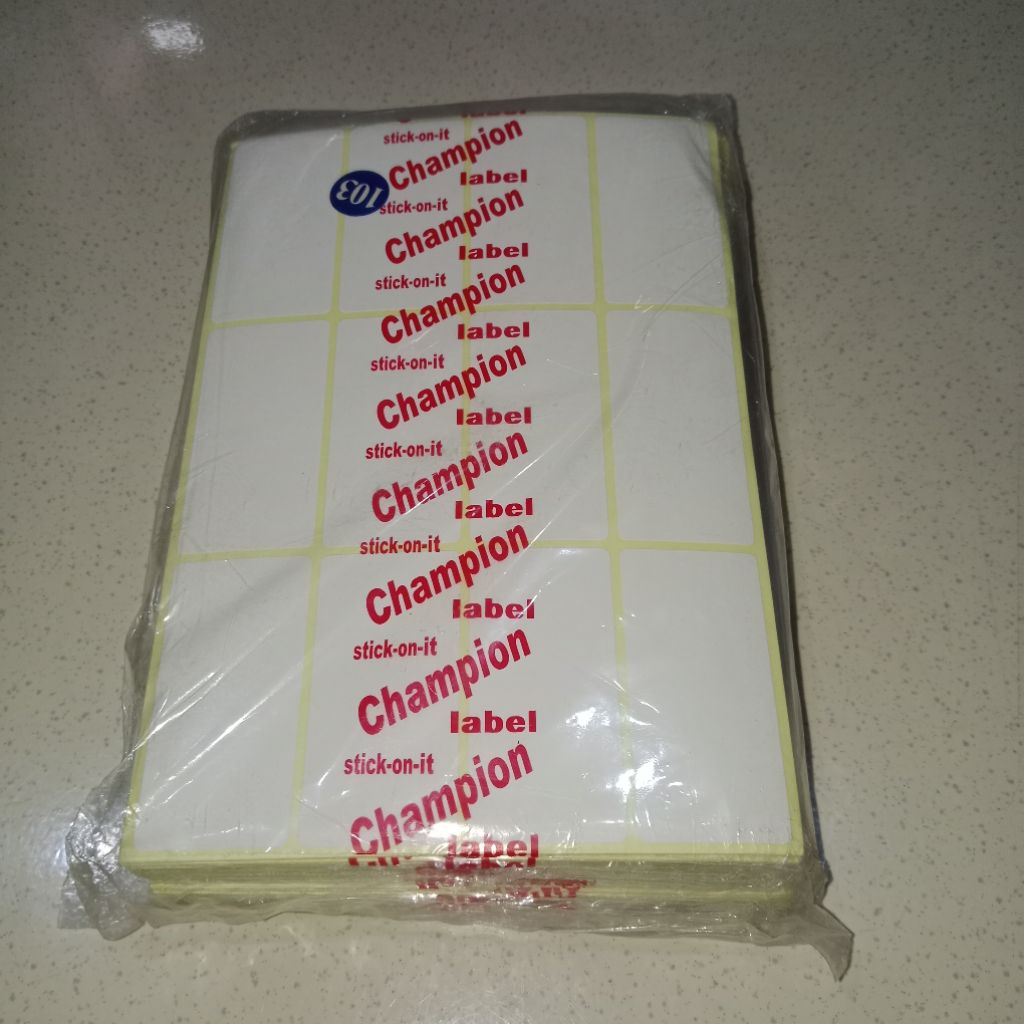 

Label NAMA Campion ( 1 Bal - isi 25 Pak )