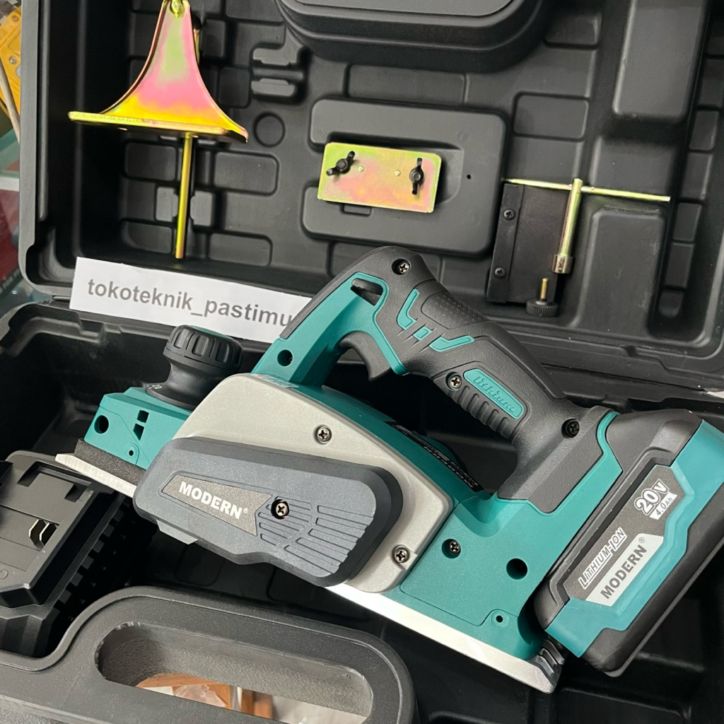 Mesin Planer CORDLESS 20V M-90 MODERN/ Pasah batrai 20 volt / Serut Ketam Baterai Kayu M90 M 90