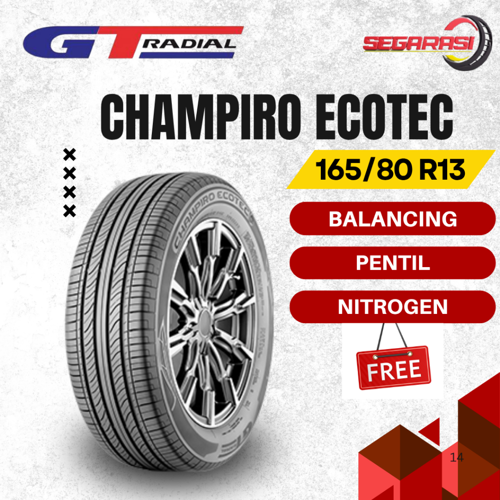 GT Radial Champiro Ecotec 165/80 R13 Ban Mobil GT Radial Ring 13