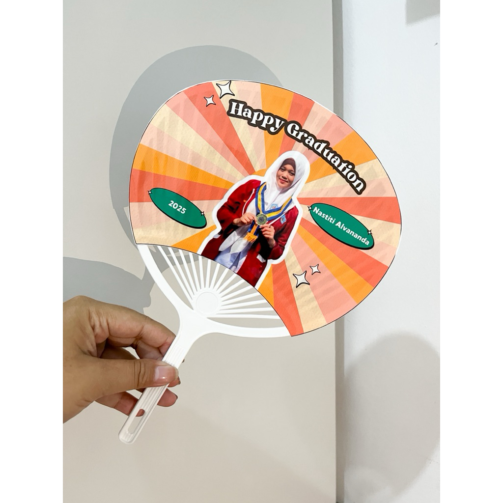 Custom kipas tangan kipas tangan custom kipas angin custom kipas tangan kerang