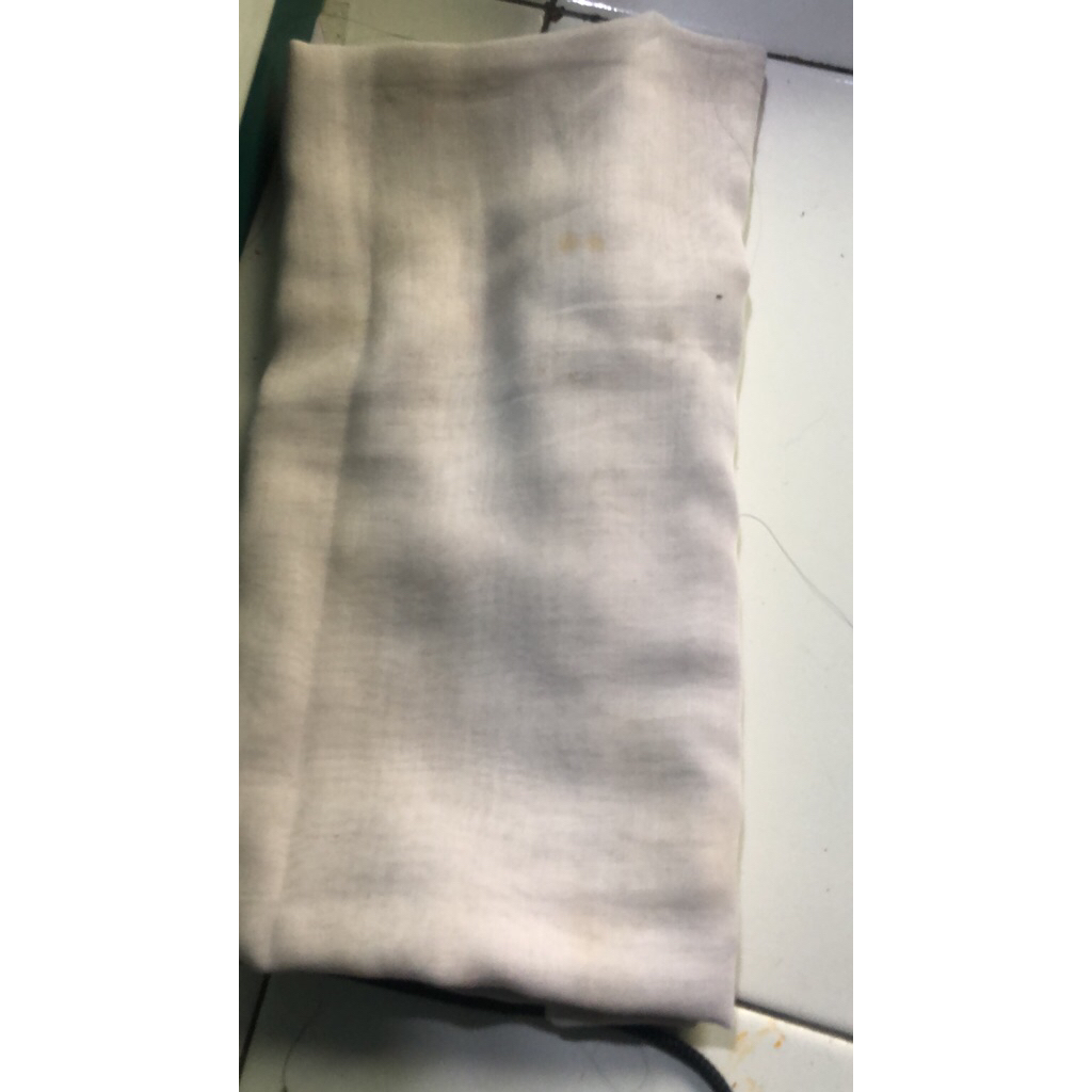 kerudung segi paris jadul warna putih