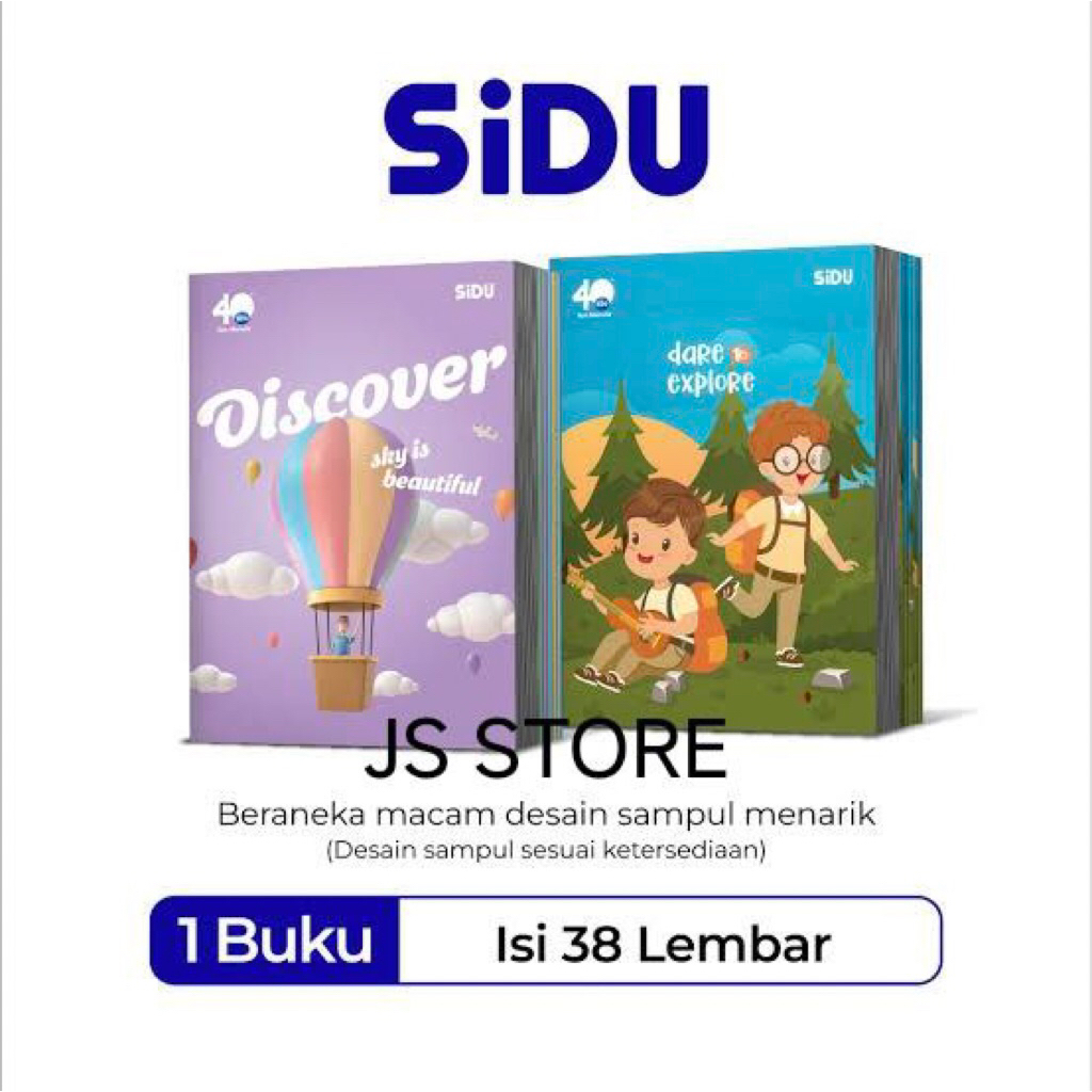 

Buku Tulis 38 Lembar Sinar Dunia SIDU Per Pak isi 10
