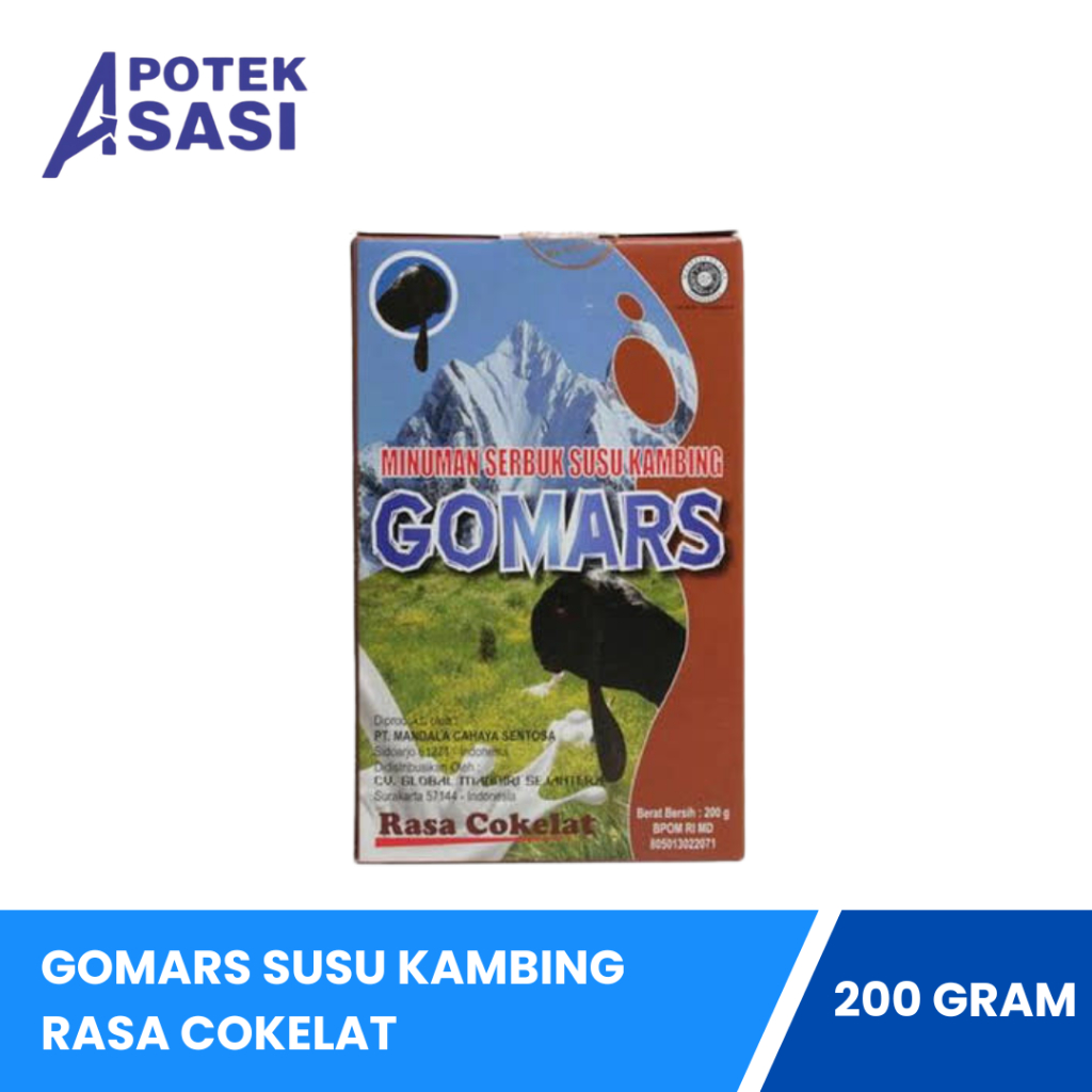 

Gomars Susu Kambing Rasa Cokelat - 200 Gram