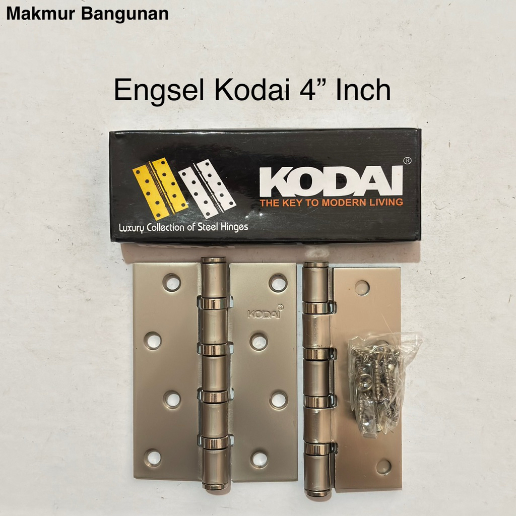 Engsel Kodai Tebal 4” Inch | 1 Set Engsel Pintu Jendela Kodai | Zinc Besi Tebal | Aksesoris pintu Je