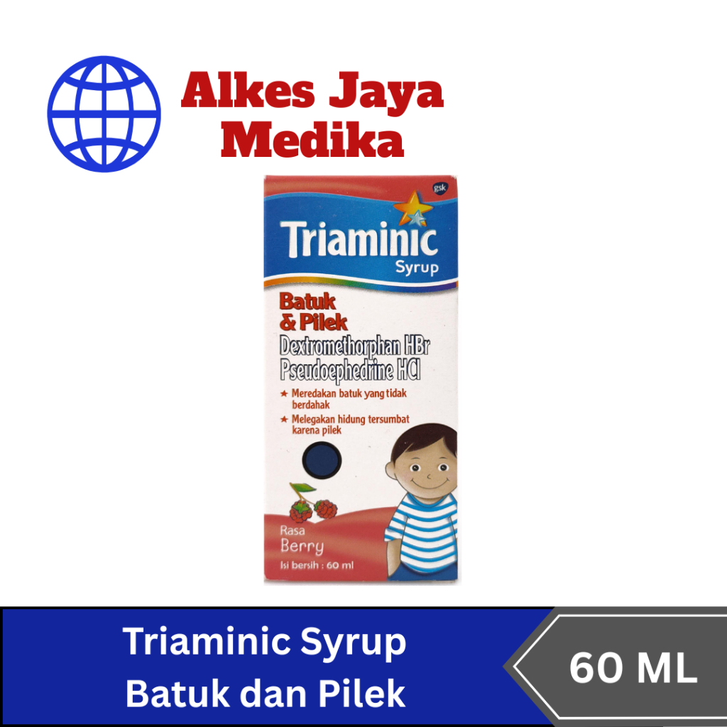 Triaminic Sirup Batuk Pilek 60ml - Obat Batuk Pilek Anak