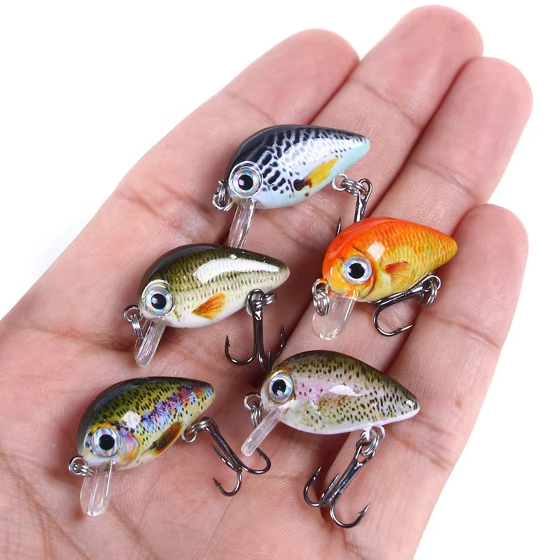 30mm 2g Crazy Wobbler Mini Topwater Crankbait Umpan Pancing Jepang Buatan Umpan Keras Pesca Umpan Pa