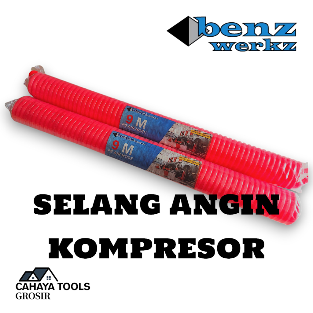 BENZ Selang Angin Spiral Recoil Hose 9 Meter BZ - 5609 / Selang Angin Kompresor