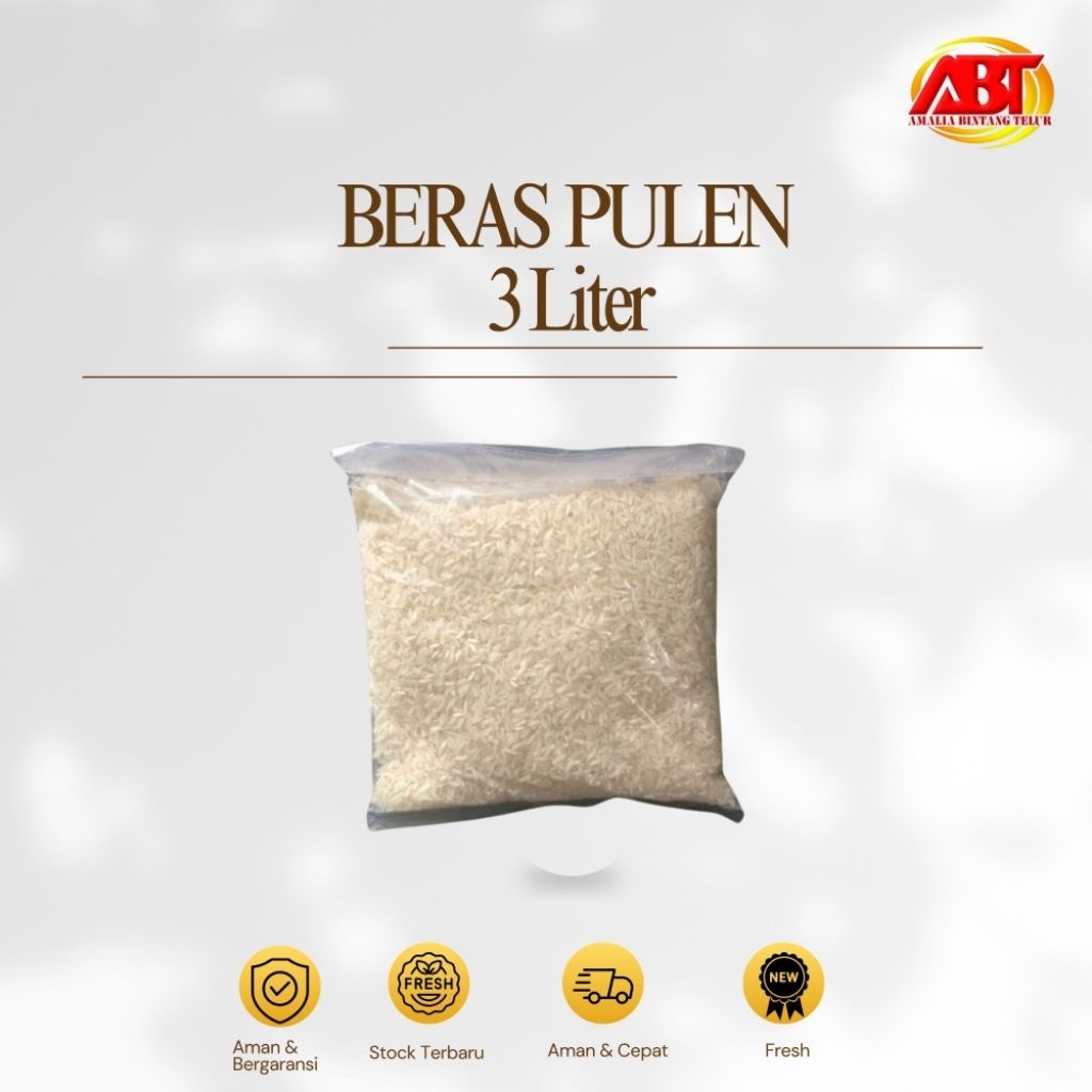 

ABT - 3 Liter Beras Slyp Super Pulen Repack Enak,Bersih dan Putih (FRESH-AMAN-BERGARANSI)