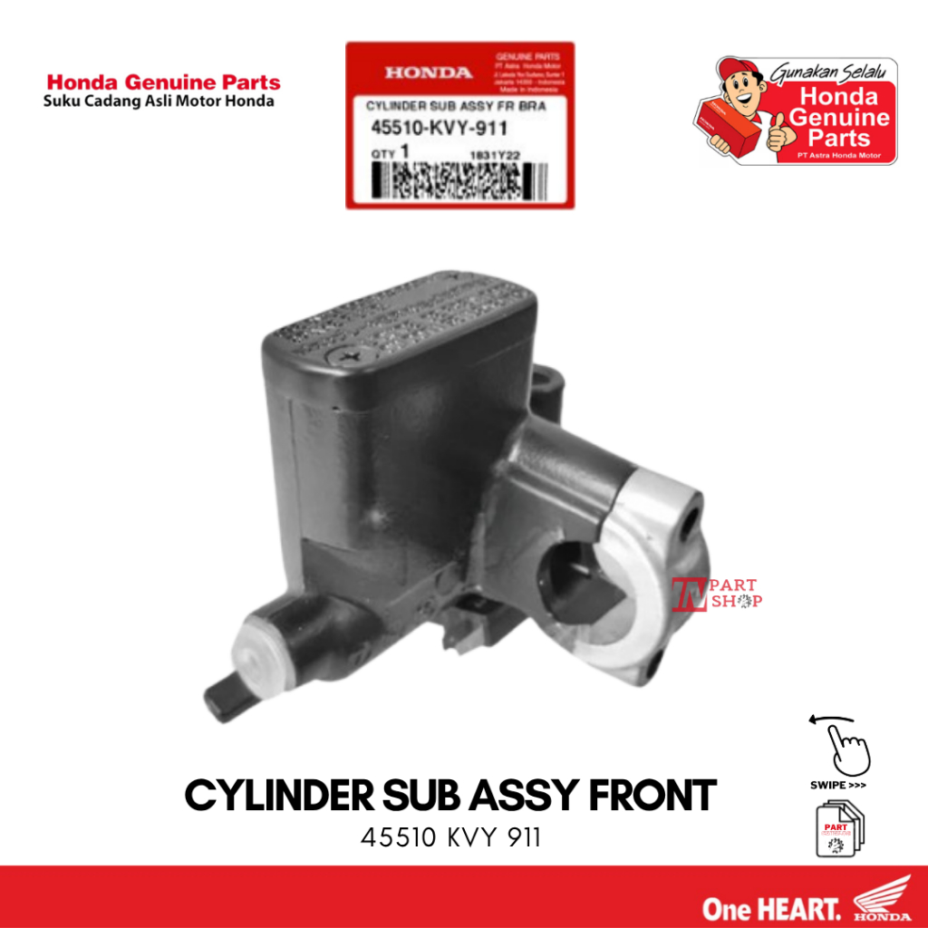 Master Rem Depan (Cylinder Sub Assy F) - BeAT Karbu / 45510-KVY-911