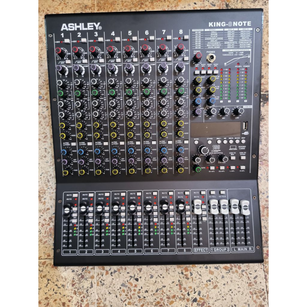 Mixer Ashley King 8 Note New With Compressor Original 8 Channel