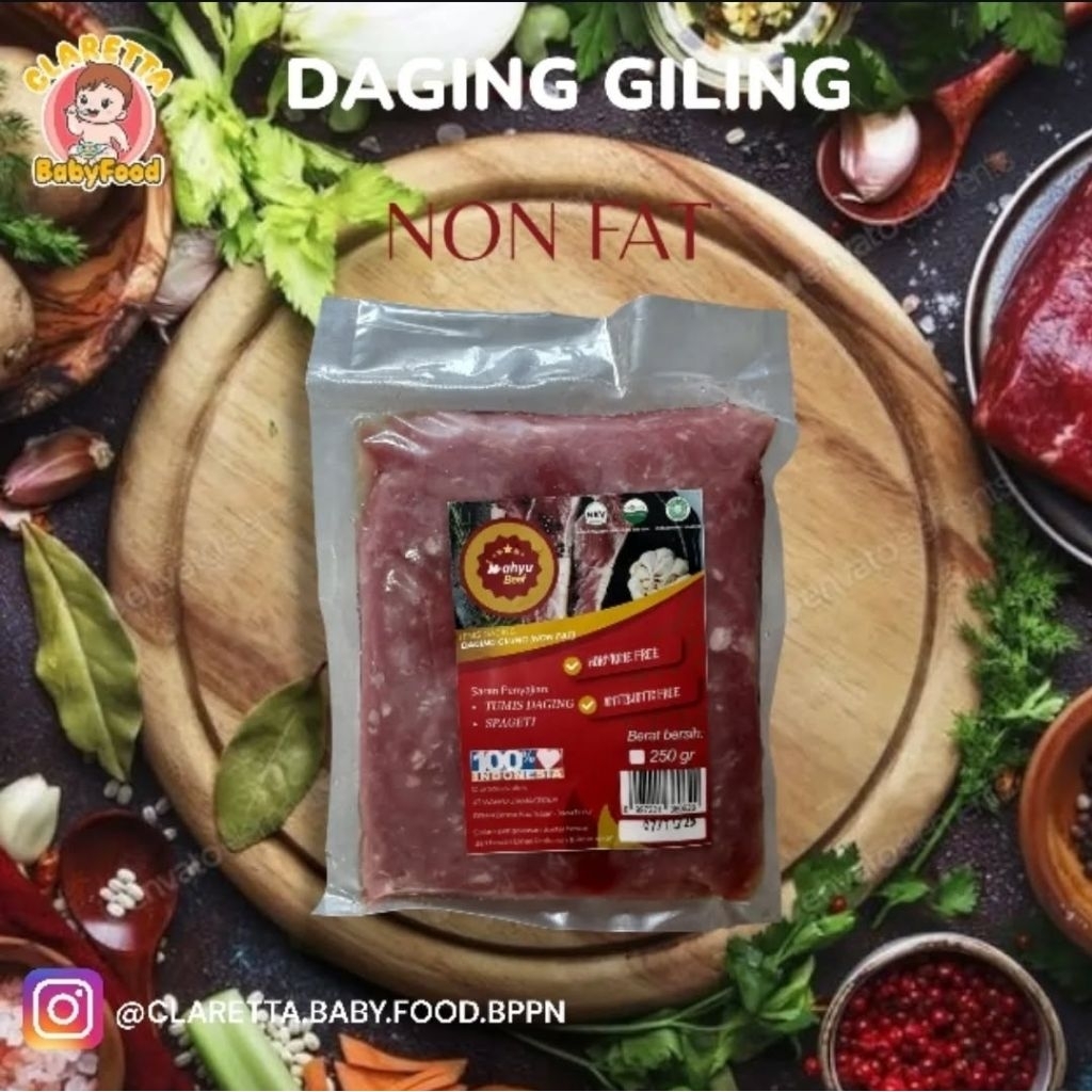 

DAGING GILING FAT(berlemak)&NON FAT(tdk berlemak) MPASI