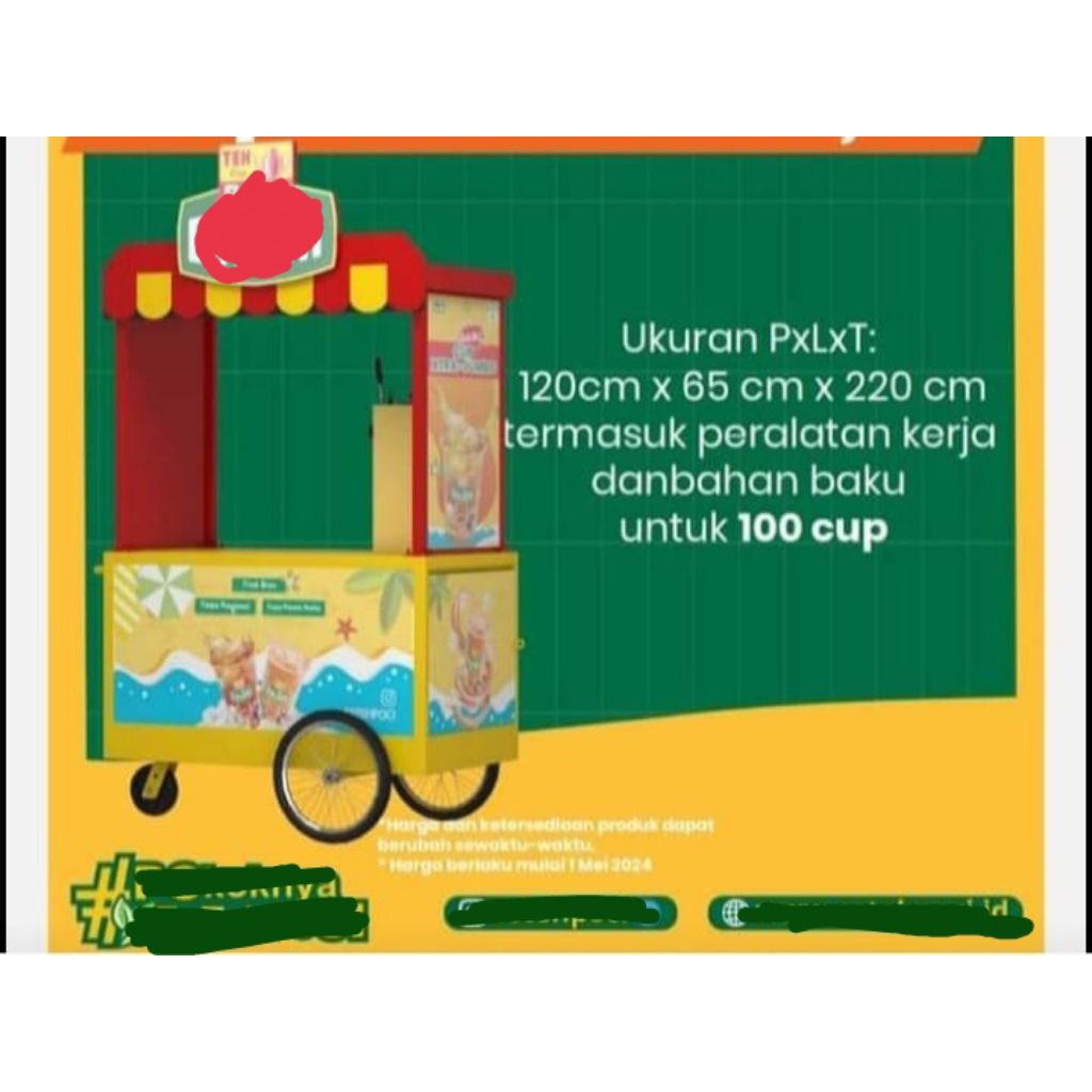 gerobak es teh, gerobak minuman, gerobak es teh manis,
