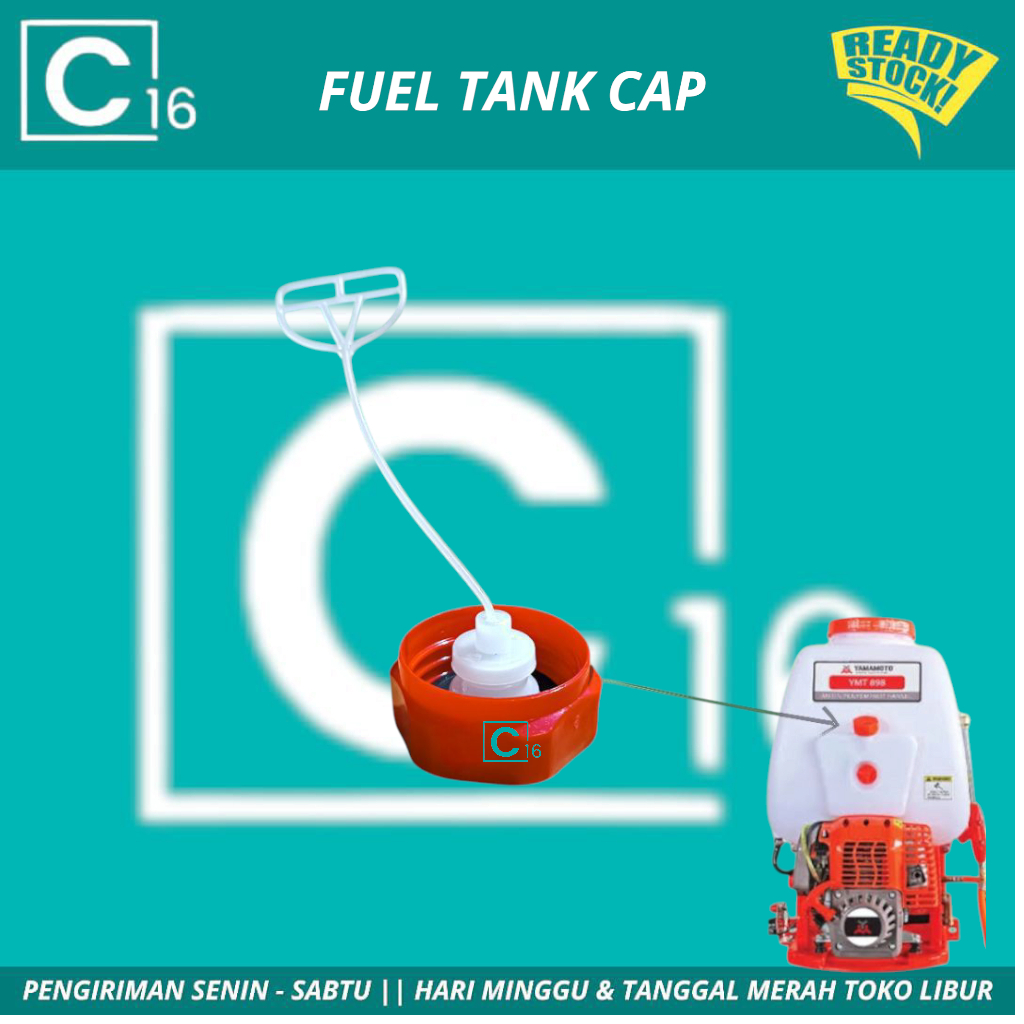 Fuel Tank Cap Tutup Tanki Bensin Mesin Semprot Hama Tu26