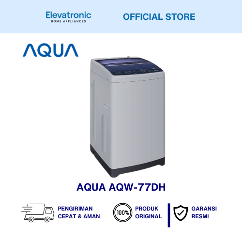 AQUA MESIN CUCI 7 Kg TOP LOAD AQW-77D-H MESIN CUCI OTOMATIS AQUA