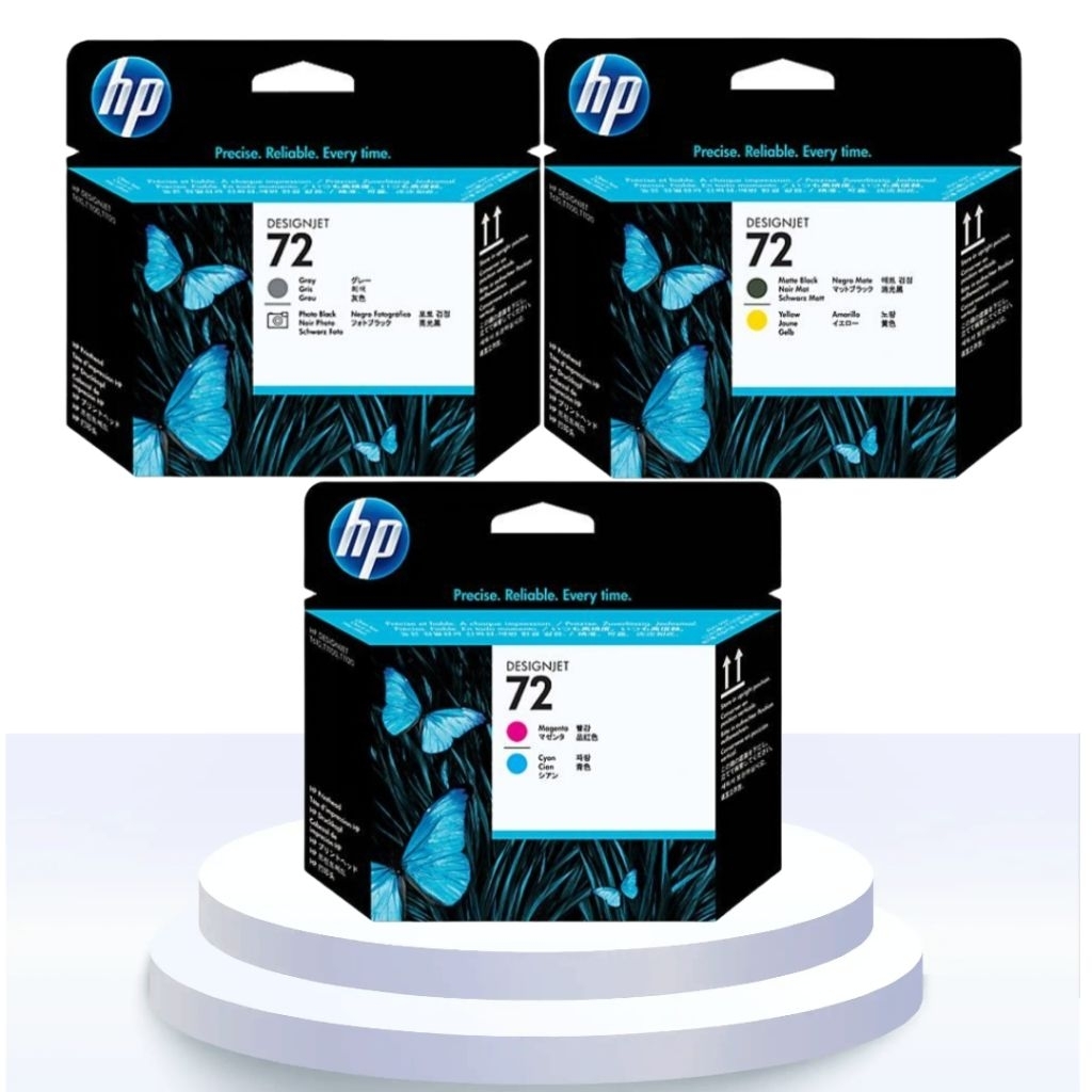 Hp PrintHead 72 [ Grey+PhotoBlack, Cyan+Magenta, Yellow+MatteBlack ] Original