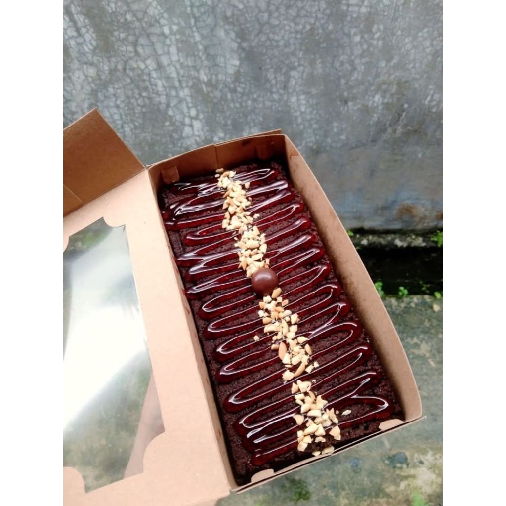 

Brownis slice toping Enak Lembut