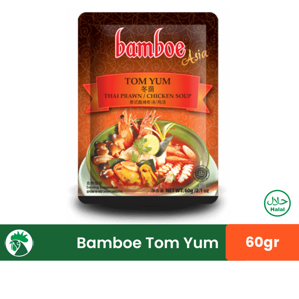

Bamboe Tom Yum 60gr | Bumbu Tomyum Instan | Thai Prawn |