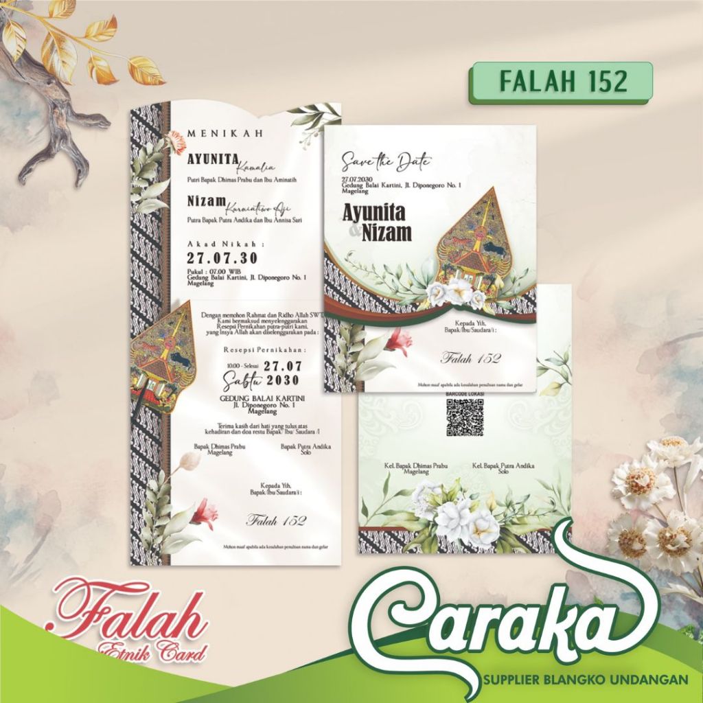 BLANGKO PERNIKAHAN FALAH 152 - HARGA MURAH TAMPILAN MEWAH
