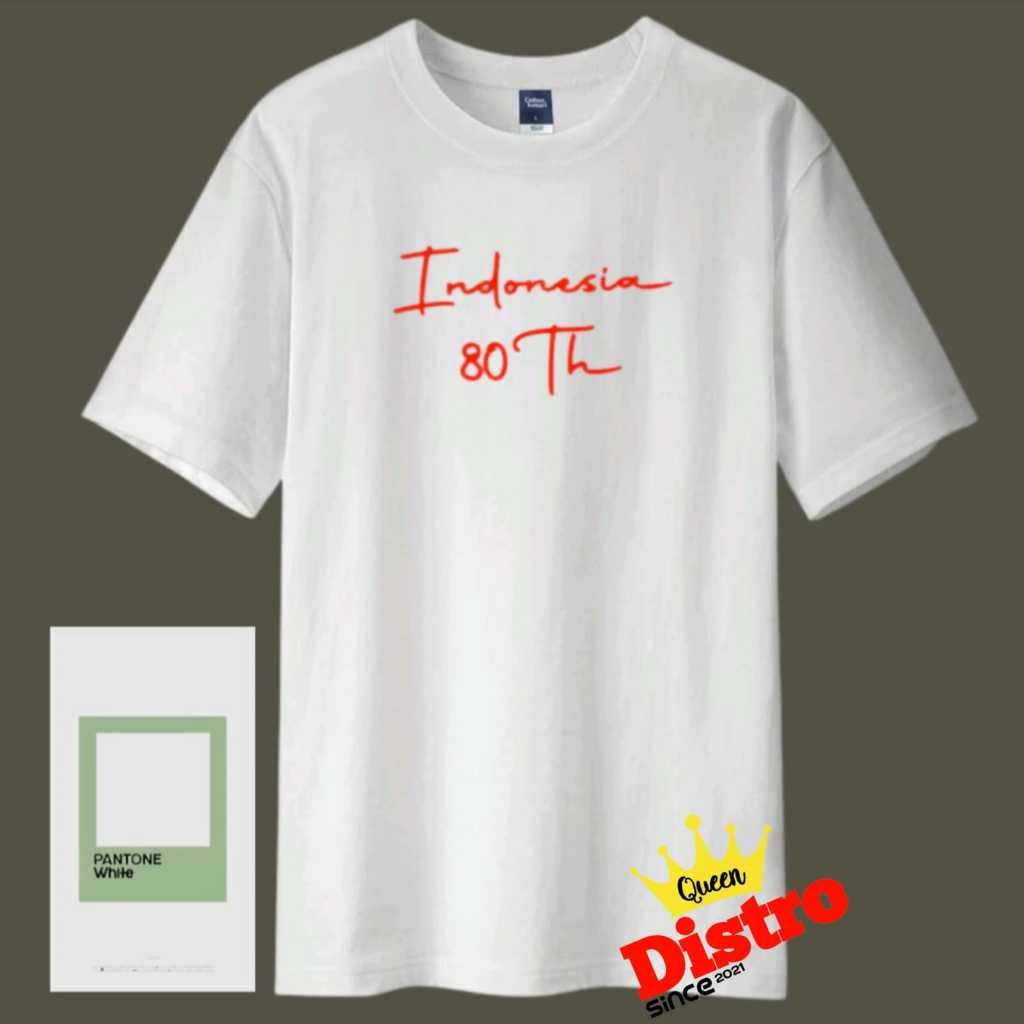 KAOS MERAH PUTIH AGUSTUSAN / KAOS KEMERDEKAAN DEWASA / KAOS 17 AGUSTUS 2024 DEWASA / KAOS 17 AGUSTUS