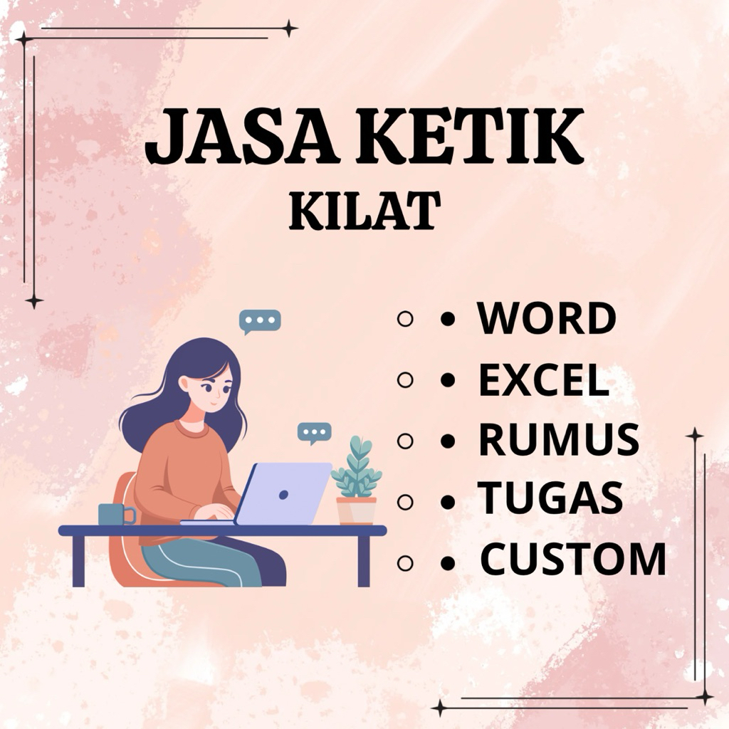 JASA KETIK WORD, EXCEL, SOAL, PENOMORAN HALAMAN KILAT SEHARI JADI | BISA CUSTOM