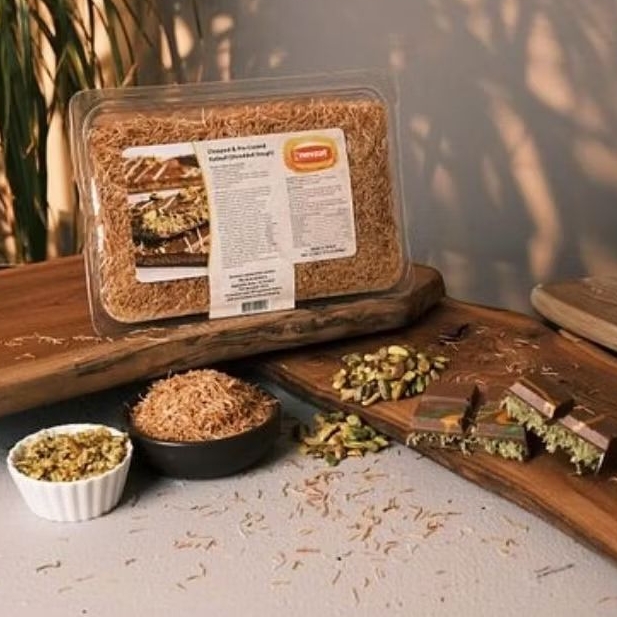 

Nezvat Kataifi Sangrai Kadayif Sangrai Kunafa Sangrai 500 gram Tahan di suhu ruang dan aman pengiriman Jauh