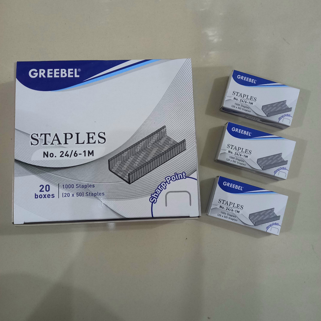 

Isi Staples Greebel NO.3 24/6-1M ( Pak ) [ Original ]