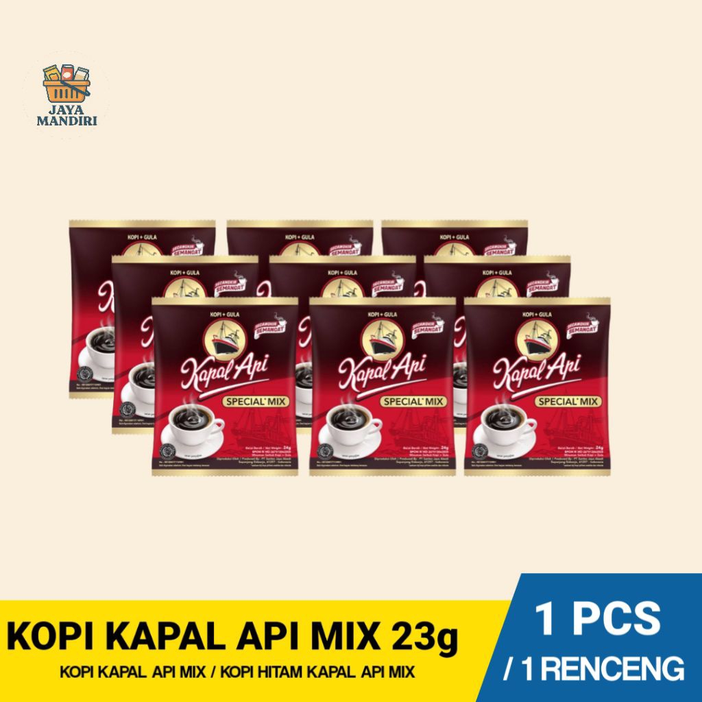 

Kopi Kapal Api Mix 23g – Kopi Hitam Mix – 1 Pcs / 1 Rtg