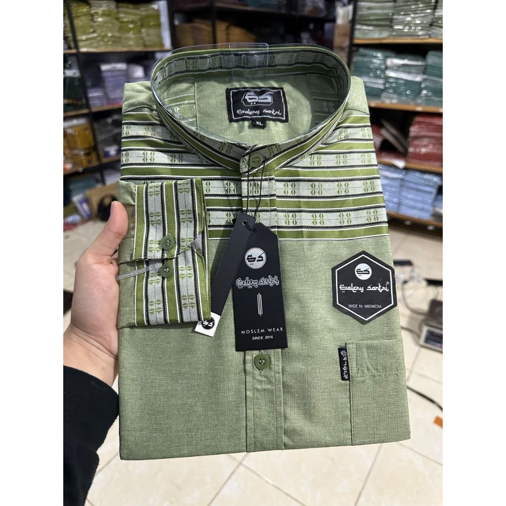 Kemeja Koko Pria Katun Madinah Premium Lengan Panjang