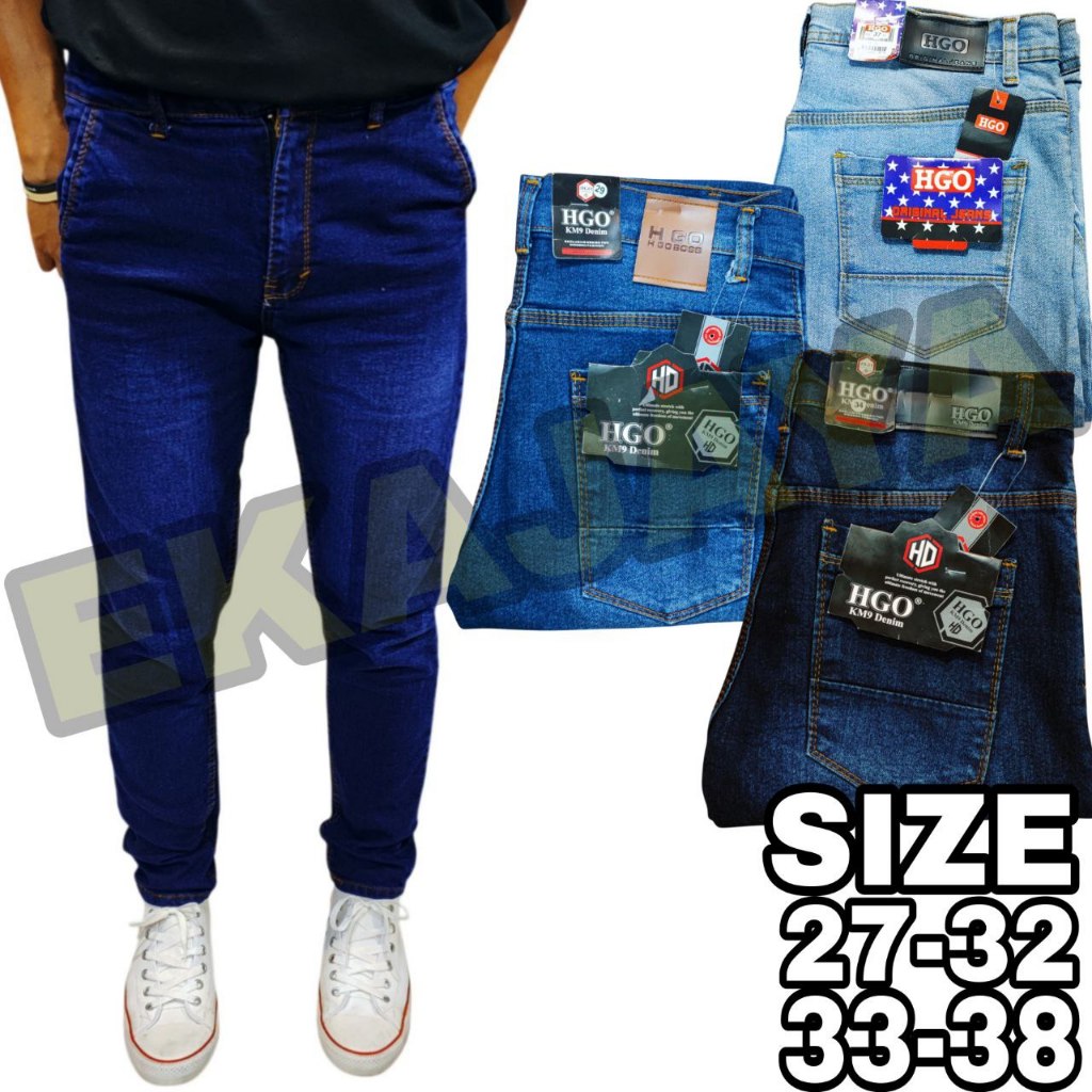 MS.ZOEEY CELANA PANJANG SLIM FIT PENSIL COWOK HUGO JEANS STRETCH OUTFIT