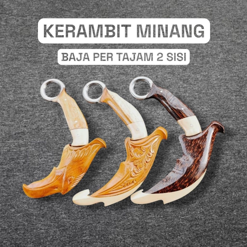 Kerambit Minang Baja Per Asli