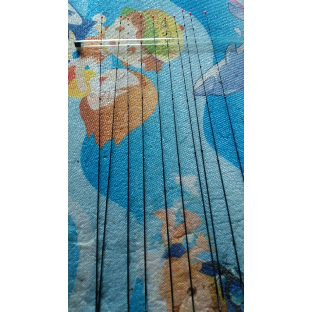 entul ujung joran tegek