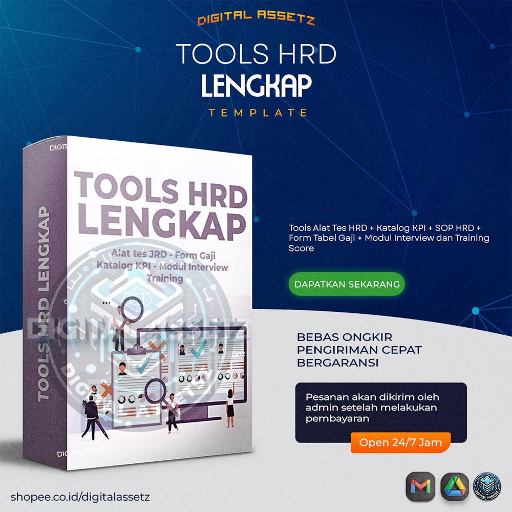 Tools HRD - KPI + SOP HRD + Form Tabel Gaji + Modul Interview