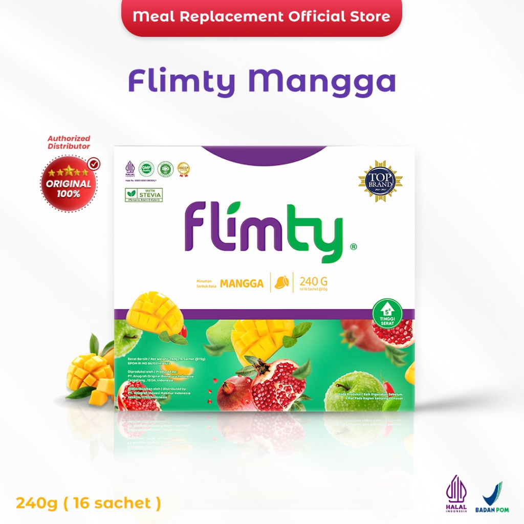 

Flimty Fiber 1 Box Isi 16 Sachet Original 100%