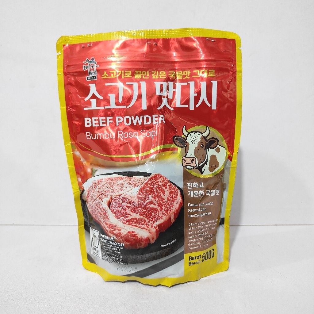 

Miga Sogogi Dashida Beef Powder 500gr - Kaldu Bubuk Rasa Sapi Beef Stock Korea Miyeokguk Galbitang
