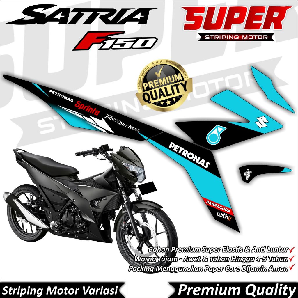 Stiker Satria Fu Fi Injeksi Anti Luntur keren Striping Satria Fu Fi Injeksi Striping Suzuki Satria F