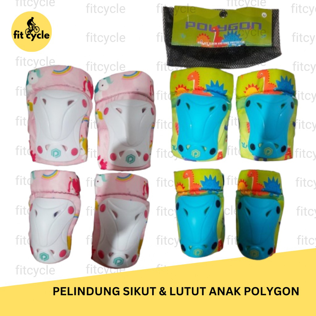 Pelindung Lutut & Sikut Anak Polygon decker sepeda untuk anak