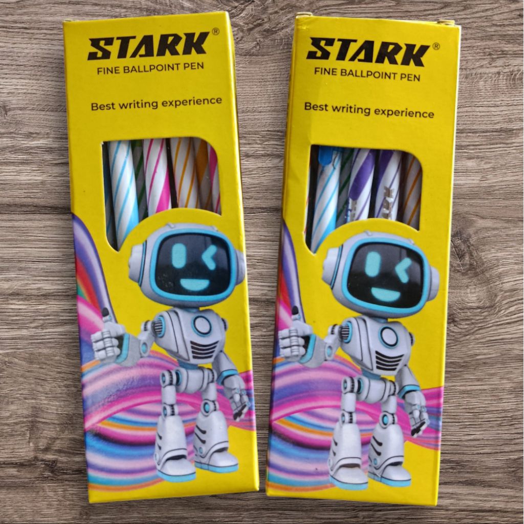 

(12pcs)pena stark tinta hitam