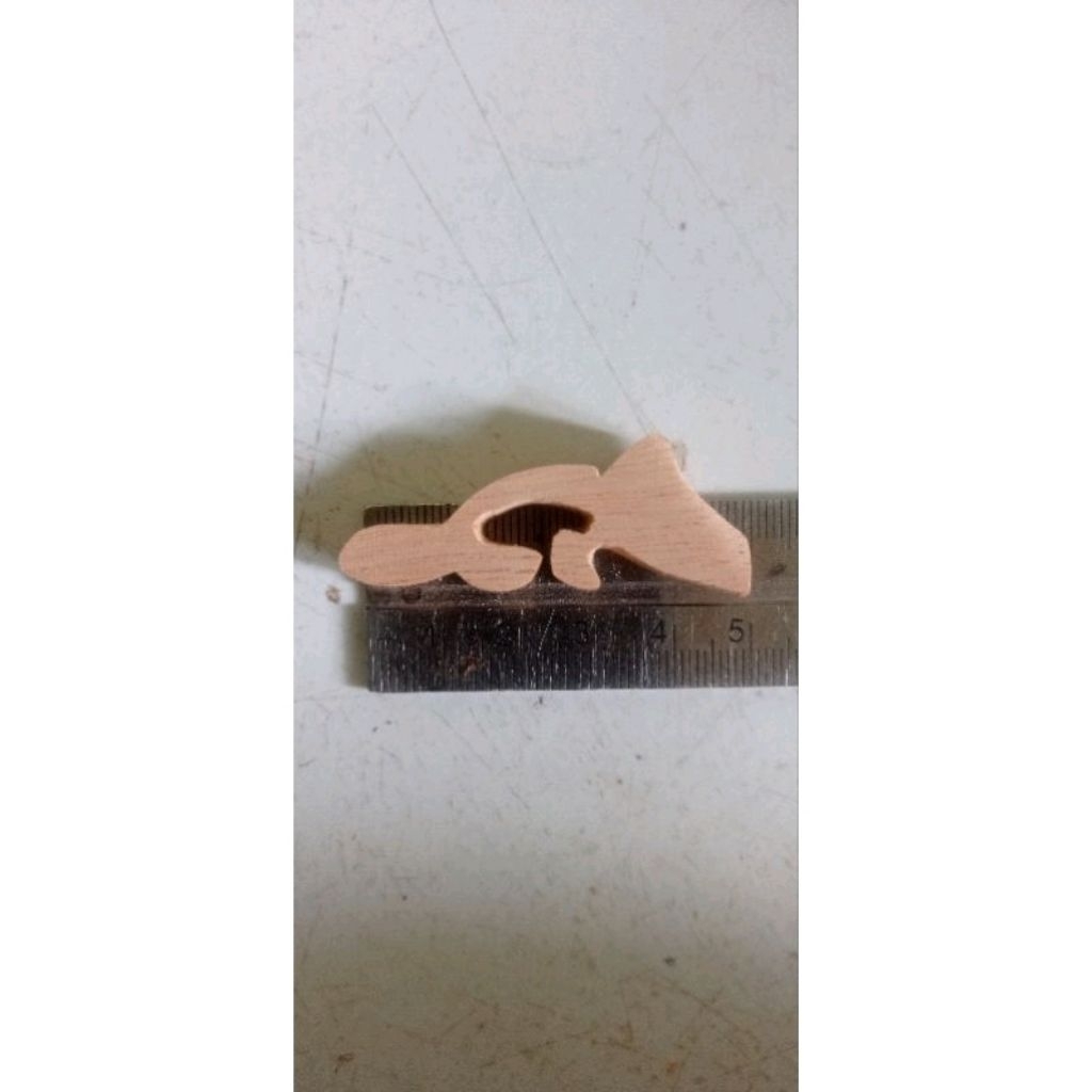 (2pcs) bahan tangkringan ukir burung kecil sogon pleci konin