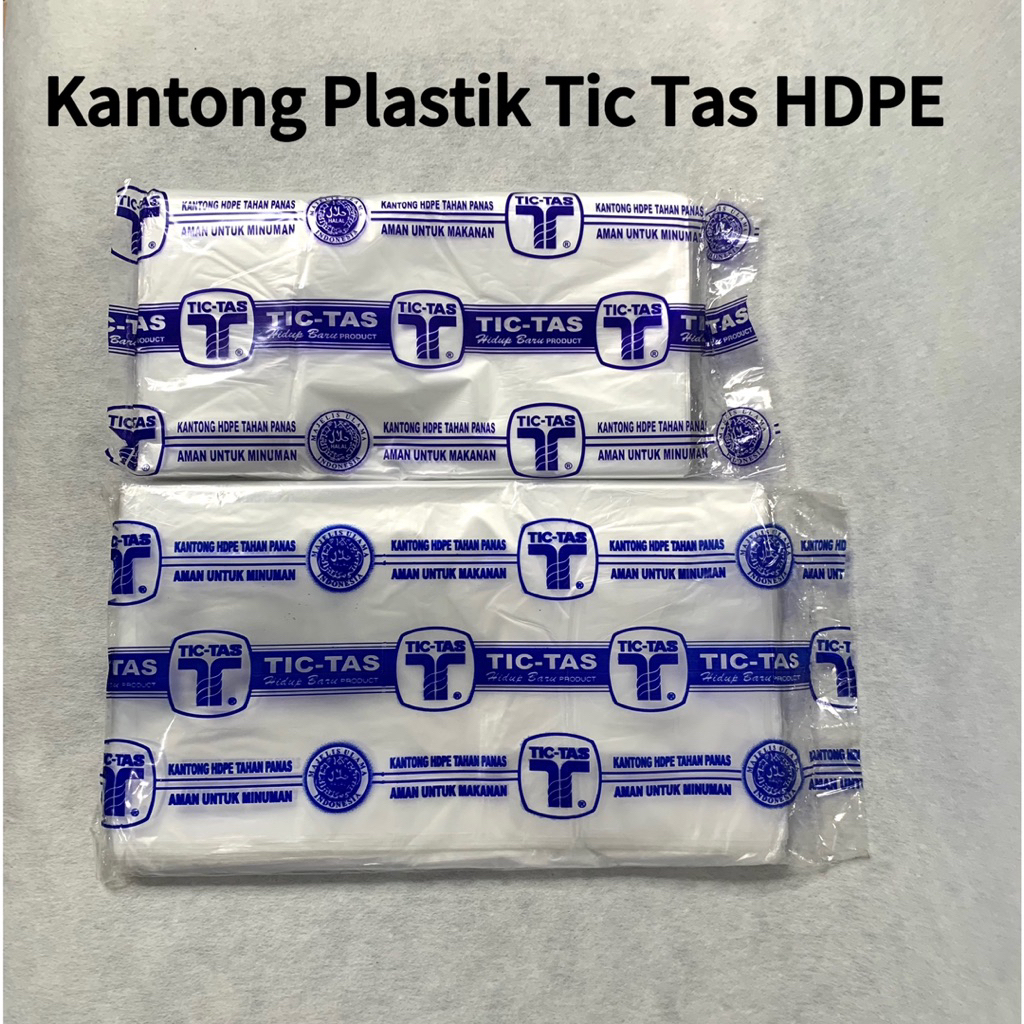 Kantong Plastik Tic Tas HDPE Tahan Panas Plastik Kuah BAKSO SOTO Food Grade / Plastik HD Tictas